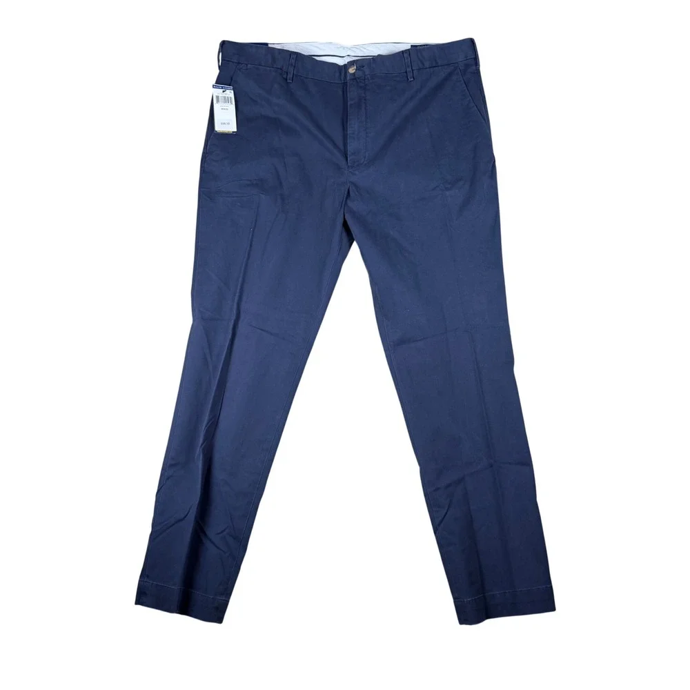 Polo Ralph Lauren Mens 40x32 Stretch Slim Fit Chino Pants Aviator Navy Blue NEW